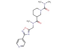 N~1~,N~1~,N~3~-trimethyl-N~3~-{[3-(4-pyridinyl)-1,2,4-oxadiazol-5-yl]methyl}-1,3-piperidinedicarboxamide