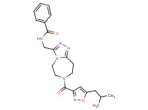 N-({7-[(5-isobutyl-3-isoxazolyl)carbonyl]-6,7,8,9-tetrahydro-5H-[1,2,4]triazolo[4,3-d][1,4]diazepin-3-yl}methyl)benzamide