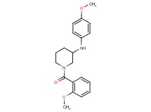 N-(4-methoxyphenyl)-1-[2-(methylthio)benzoyl]-3-piperidinamine