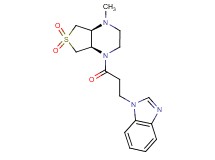 (4aS*,7aR*)-1-[3-(1H-benzimidazol-1-yl)propanoyl]-4-methyloctahydrothieno[3,4-b]pyrazine 6,6-dioxide