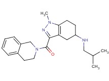 3-(3,4-dihydro-2(1H)-isoquinolinylcarbonyl)-N-isobutyl-1-methyl-4,5,6,7-tetrahydro-1H-indazol-5-amine