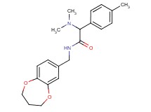 N-(3,4-dihydro-2H-1,5-benzodioxepin-7-ylmethyl)-2-(dimethylamino)-2-(4-methylphenyl)acetamide