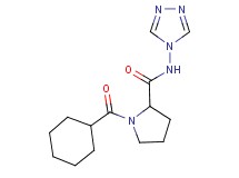 1-(cyclohexylcarbonyl)-N-4H-1,2,4-triazol-4-ylpyrrolidine-2-carboxamide