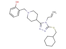 2-[(4-{4-allyl-5-[(cyclohexylmethyl)thio]-4H-1,2,4-triazol-3-yl}-1-piperidinyl)methyl]phenol