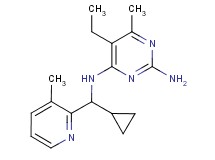 N~4~-[cyclopropyl(3-methylpyridin-2-yl)methyl]-5-ethyl-6-methylpyrimidine-2,4-diamine
