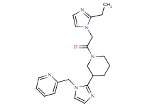 2-[(2-{1-[(2-ethyl-1H-imidazol-1-yl)acetyl]piperidin-3-yl}-1H-imidazol-1-yl)methyl]pyridine