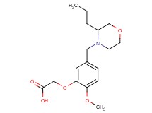 {2-methoxy-5-[(3-propylmorpholin-4-yl)methyl]phenoxy}acetic acid