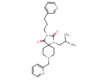 1-isobutyl-8-(2-pyridinylmethyl)-3-[3-(3-pyridinyl)propyl]-1,3,8-triazaspiro[4.5]decane-2,4-dione