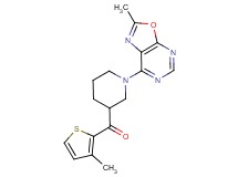 [1-(2-methyl[1,3]oxazolo[5,4-d]pyrimidin-7-yl)piperidin-3-yl](3-methyl-2-thienyl)methanone