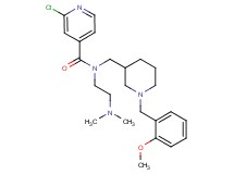 2-chloro-N-[2-(dimethylamino)ethyl]-N-{[1-(2-methoxybenzyl)-3-piperidinyl]methyl}isonicotinamide