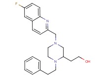 2-[4-[(6-fluoro-2-quinolinyl)methyl]-1-(2-phenylethyl)-2-piperazinyl]ethanol