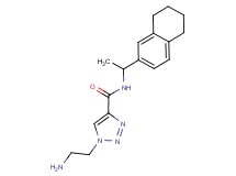 1-(2-aminoethyl)-N-[1-(5,6,7,8-tetrahydronaphthalen-2-yl)ethyl]-1H-1,2,3-triazole-4-carboxamide