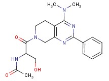 N-[2-[4-(dimethylamino)-2-phenyl-5,8-dihydropyrido[3,4-d]pyrimidin-7(6H)-yl]-1-(hydroxymethyl)-2-oxoethyl]acetamide