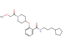 N-(3-cyclopentylpropyl)-2-{[1-(methoxyacetyl)-4-piperidinyl]oxy}benzamide