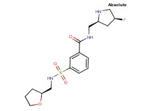 N-{[(2S,4S)-4-fluoropyrrolidin-2-yl]methyl}-3-({[(2S)-tetrahydrofuran-2-ylmethyl]amino}sulfonyl)benzamide