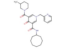 N-cyclooctyl-5-[(3-methyl-1-piperidinyl)carbonyl]-4-oxo-1-(2-pyridinylmethyl)-1,4-dihydro-3-pyridinecarboxamide