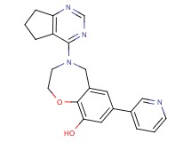 4-(6,7-dihydro-5H-cyclopenta[d]pyrimidin-4-yl)-7-pyridin-3-yl-2,3,4,5-tetrahydro-1,4-benzoxazepin-9-ol