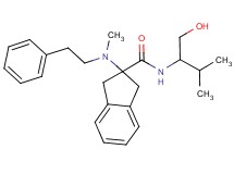 N-[1-(hydroxymethyl)-2-methylpropyl]-2-[methyl(2-phenylethyl)amino]-2-indanecarboxamide