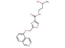 N-(3-hydroxybutyl)-2-[(isoquinolin-5-yloxy)methyl]-1,3-oxazole-4-carboxamide