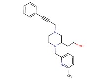 2-[1-[(6-methyl-2-pyridinyl)methyl]-4-(3-phenyl-2-propyn-1-yl)-2-piperazinyl]ethanol