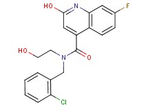 N-(2-chlorobenzyl)-7-fluoro-2-hydroxy-N-(2-hydroxyethyl)-4-quinolinecarboxamide