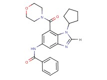 N-[1-cyclopentyl-7-(4-morpholinylcarbonyl)-1H-benzimidazol-5-yl]benzamide