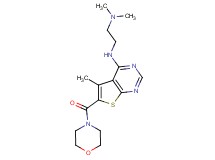 N,N-dimethyl-N'-[5-methyl-6-(4-morpholinylcarbonyl)thieno[2,3-d]pyrimidin-4-yl]-1,2-ethanediamine