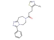 7-[3-(4-methyl-1,3-thiazol-5-yl)propanoyl]-3-phenyl-6,7,8,9-tetrahydro-5H-[1,2,4]triazolo[4,3-d][1,4]diazepine