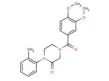 4-(3,4-dimethoxybenzoyl)-1-(2-methylphenyl)-2-piperazinone