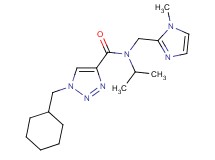 1-(cyclohexylmethyl)-N-isopropyl-N-[(1-methyl-1H-imidazol-2-yl)methyl]-1H-1,2,3-triazole-4-carboxamide