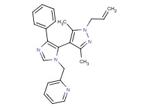 2-{[5-(1-allyl-3,5-dimethyl-1H-pyrazol-4-yl)-4-phenyl-1H-imidazol-1-yl]methyl}pyridine