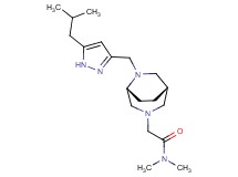 2-{(1S*,5R*)-6-[(5-isobutyl-1H-pyrazol-3-yl)methyl]-3,6-diazabicyclo[3.2.2]non-3-yl}-N,N-dimethylacetamide