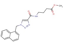 methyl 4-({[1-(1-naphthylmethyl)-1H-1,2,3-triazol-4-yl]carbonyl}amino)butanoate