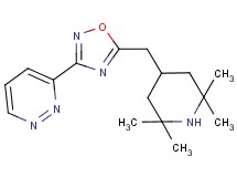 3-{5-[(2,2,6,6-tetramethyl-4-piperidinyl)methyl]-1,2,4-oxadiazol-3-yl}pyridazine