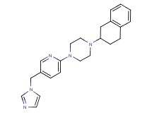 1-[5-(1H-imidazol-1-ylmethyl)-2-pyridinyl]-4-(1,2,3,4-tetrahydro-2-naphthalenyl)piperazine
