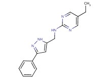 5-ethyl-N-[(3-phenyl-1H-pyrazol-5-yl)methyl]pyrimidin-2-amine