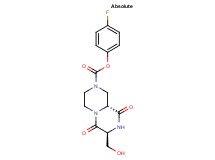 4-fluorophenyl (7S,9aR)-7-(hydroxymethyl)-6,9-dioxooctahydro-2H-pyrazino[1,2-a]pyrazine-2-carboxylate