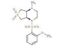 (4aS*,7aR*)-1-[(2-methoxyphenyl)sulfonyl]-4-methyloctahydrothieno[3,4-b]pyrazine 6,6-dioxide