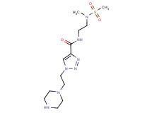 N-{2-[methyl(methylsulfonyl)amino]ethyl}-1-(2-piperazin-1-ylethyl)-1H-1,2,3-triazole-4-carboxamide