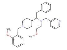 1-[1-(2-methoxybenzyl)-4-piperidinyl]-N-(2-methoxyethyl)-2-phenyl-N-(3-pyridinylmethyl)ethanamine