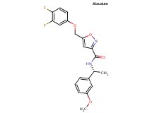 5-[(3,4-difluorophenoxy)methyl]-N-[(1R)-1-(3-methoxyphenyl)ethyl]-3-isoxazolecarboxamide