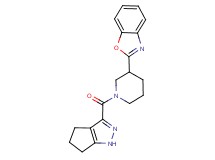 2-[1-(1,4,5,6-tetrahydrocyclopenta[c]pyrazol-3-ylcarbonyl)piperidin-3-yl]-1,3-benzoxazole