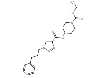 ethyl 4-({[1-(3-phenylpropyl)-1H-1,2,3-triazol-4-yl]carbonyl}amino)-1-piperidinecarboxylate