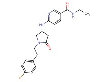 N-ethyl-6-({1-[2-(4-fluorophenyl)ethyl]-5-oxopyrrolidin-3-yl}amino)nicotinamide