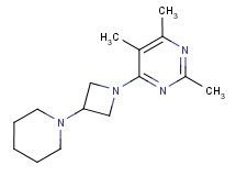 2,4,5-trimethyl-6-(3-piperidin-1-ylazetidin-1-yl)pyrimidine