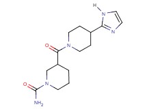 3-{[4-(1H-imidazol-2-yl)-1-piperidinyl]carbonyl}-1-piperidinecarboxamide