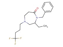 4-benzyl-3-ethyl-1-(4,4,4-trifluorobutyl)-1,4-diazepan-5-one