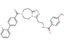 N-(2-{7-[(2'-fluoro-4-biphenylyl)carbonyl]-6,7,8,9-tetrahydro-5H-[1,2,4]triazolo[4,3-d][1,4]diazepin-3-yl}ethyl)-4-methylbenzamide