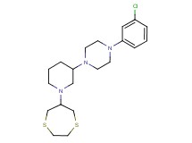 1-(3-chlorophenyl)-4-[1-(1,4-dithiepan-6-yl)-3-piperidinyl]piperazine