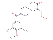 2-(2-hydroxyethyl)-9-(4-methoxy-3,5-dimethylbenzoyl)-2,9-diazaspiro[5.5]undecan-3-one